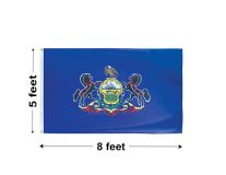 5'x8' Pennsylvania Nylon Outdoor Flag