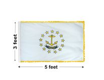 3'x5' Rhode Island Indoor Nylon Flag 