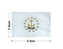 3'x5' Rhode Island Nylon Outdoor Flag