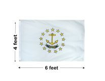 4'x6' Rhode Island Polyester Outdoor Flag