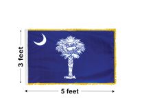 3'x5' South Carolina Indoor Nylon Flag 