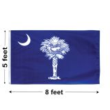 5'x8' South Carolina Polyester Outdoor Flag