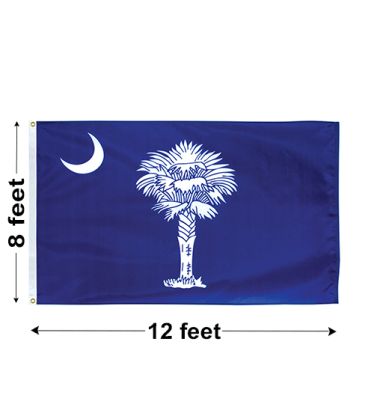 8'x12' South Carolina Nylon Outdoor Flag