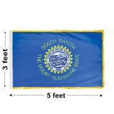 3'x5' South Dakota Indoor Nylon Flag 