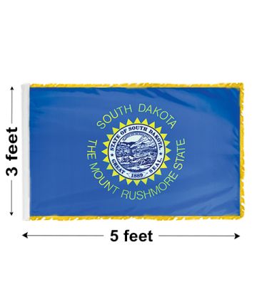 3'x5' South Dakota Indoor Nylon Flag 