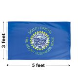 3'x5' South Dakota Nylon Outdoor Flag