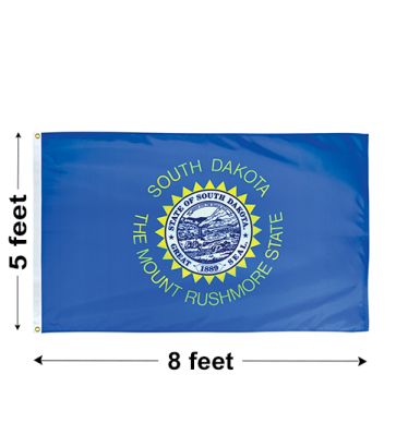 5'x8' South Dakota Nylon Outdoor Flag