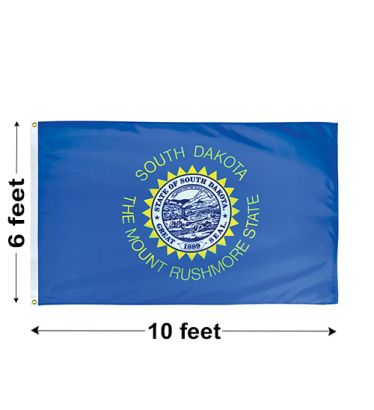 6'x10' South Dakota Nylon Outdoor Flag