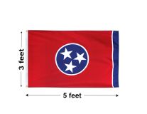 3'x5' Tennessee Nylon Outdoor Flag