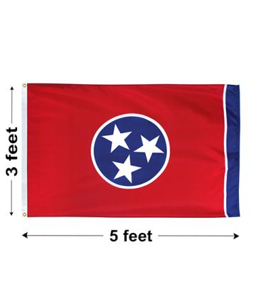 3'x5' Tennessee Nylon Outdoor Flag