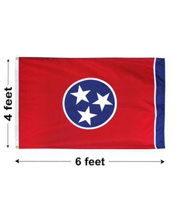 4'x6' Tennessee Nylon Outdoor Flag