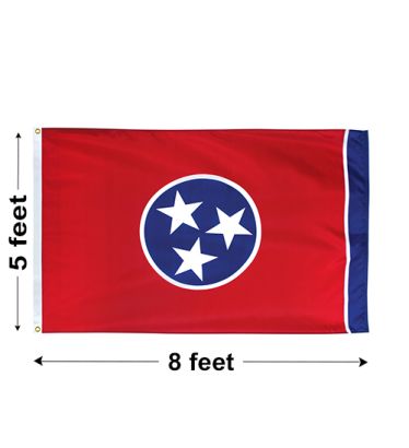 5'x8' Tennessee Outdoor Nylon Flag