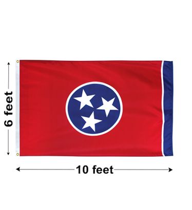 6'x10' Tennessee Nylon Outdoor Flag