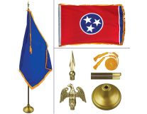 Tennessee 8' Heavy Oak Indoor Flag Kit