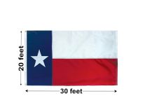 20'x30' Texas Nylon Outdoor Flag