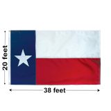 20'x38' Texas Nylon Outdoor Flag