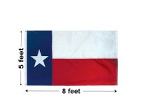 5'x8' Texas Nylon Outdoor Flag