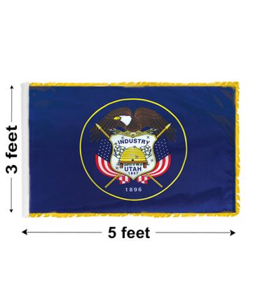 3'x5' Utah Indoor Nylon Flag 