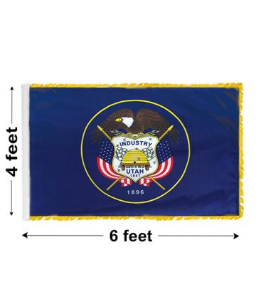 4'x6' Utah Indoor Nylon Flag 