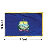 3'x5' Vermont Indoor Nylon Flag 