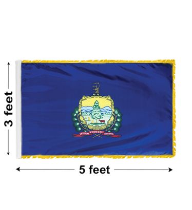 3'x5' Vermont Indoor Nylon Flag 