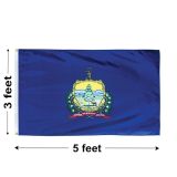 3'x5' Vermont Polyester Outdoor Flag