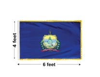 4'x6' Vermont Indoor Nylon Flag 