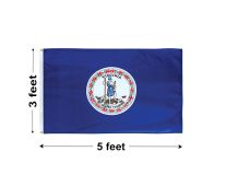 3'x5' Virginia Nylon Outdoor Flag