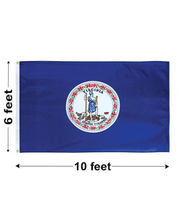 6'x10' Virginia Nylon Outdoor Flag