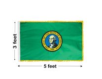 3'x5' Washington Indoor Nylon Flag 