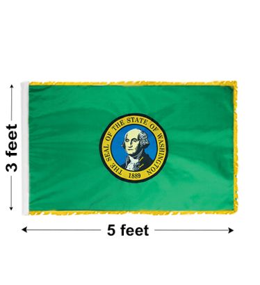 3'x5' Washington Indoor Nylon Flag 