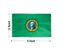 3'x5' Washington Nylon Outdoor Flag