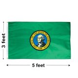 3'x5' Washington Polyester Outdoor Flag