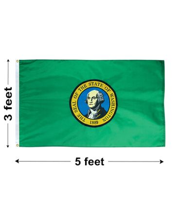 3'x5' Washington Polyester Outdoor Flag