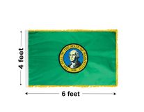 4'x6' Washington Indoor Nylon Flag 