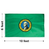 6'x10' Washington Nylon Outdoor Flag