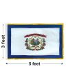 3'x5' West Virginia Indoor Nylon Flag 