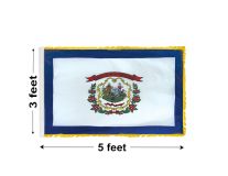 3'x5' West Virginia Indoor Nylon Flag 