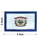 3'x5' West Virginia Nylon Outdoor Flag