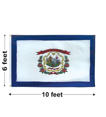 6'x10' West Virginia Nylon Outdoor Flag