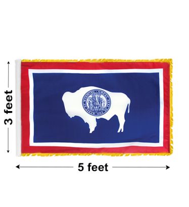 3'x5' Wyoming Indoor Nylon Flag 