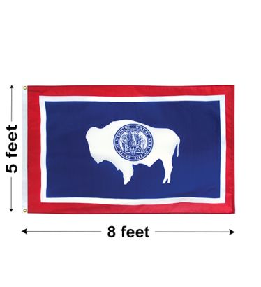 5'x8' Wyoming Nylon Outdoor Flag