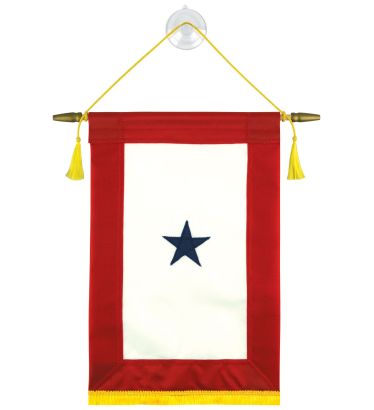 10"x14" Blue Star Service Banners - 1 Star