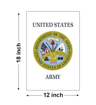 18"x12" U.S. Army Garden Flag