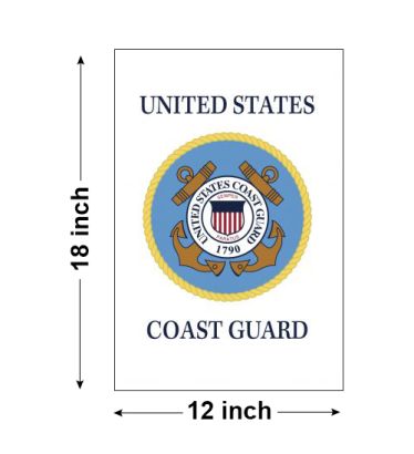 18"x12" U.S. Coast Guard Garden Flag