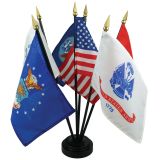 4"x6" Complete Set of Armed Forces Rayon Flags