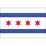 3'x5' Chicago Nylon Outdoor Flag