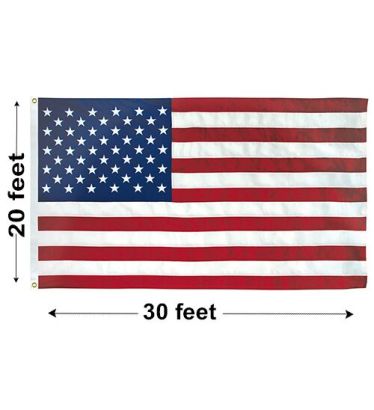 20'x30' U.S. Polyester Outdoor Flags