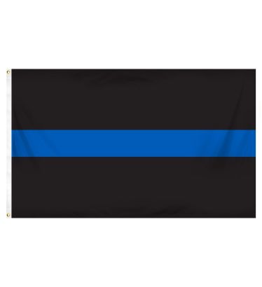 3'x5' Budget-Friendly Thin Blue Line Outdoor Flag