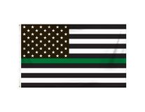 3'x5' Budget-Friendly Thin Green Line-U.S. Outdoor Flag